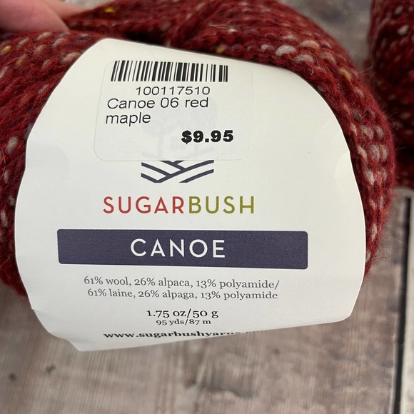 Sugar Bush Canoe Yarn Wool & Alpaca Blend Thick Bulky 50g 95 yds Red Maple Italy - Picture 5 of 8